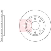 Apec 2 x Vented Front Brake Discs DSK151