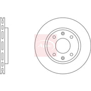 Apec 2 x Vented Front Brake Discs DSK151