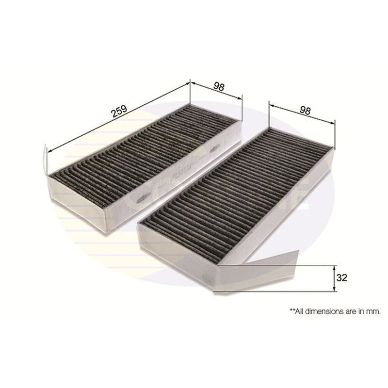 Comline Cabin Air Filter (Pollen Filter) EKF370A-2
