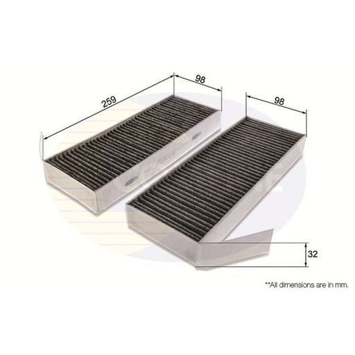 Comline Cabin Air Filter (Pollen Filter) EKF370A-2