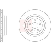 Apec 2 x Vented Rear Brake Discs DSK3333