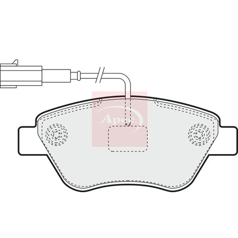 Apec Front Brake Pad Set PAD1400