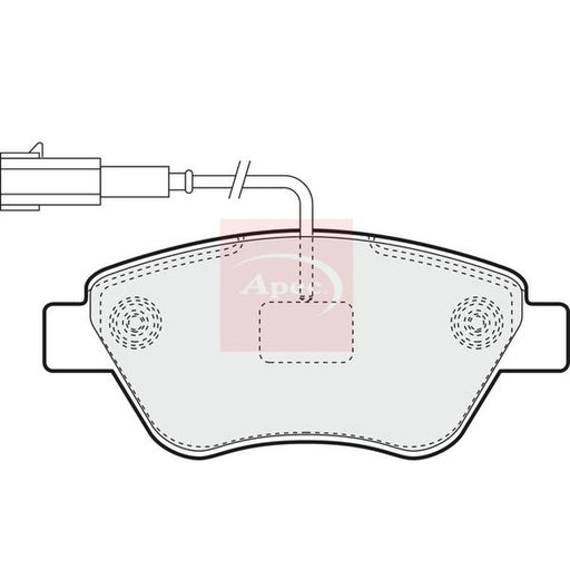 Apec Front Brake Pad Set PAD1400