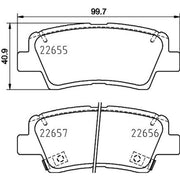 DON Rear Brake Pad Set PCP1752