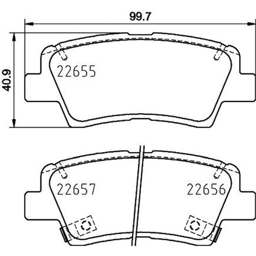 Mintex Rear Brake Pad Set MDB4021