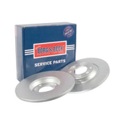 Borg & Beck 2 x Solid Rear Brake Discs BBD5234