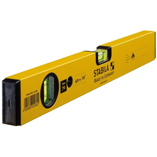Stabila 70-40 Single Plumb Spirit Level 2 Vial 40cm - 02282