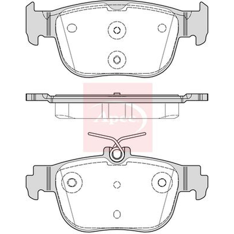 Apec Rear Brake Pad Set PAD2335