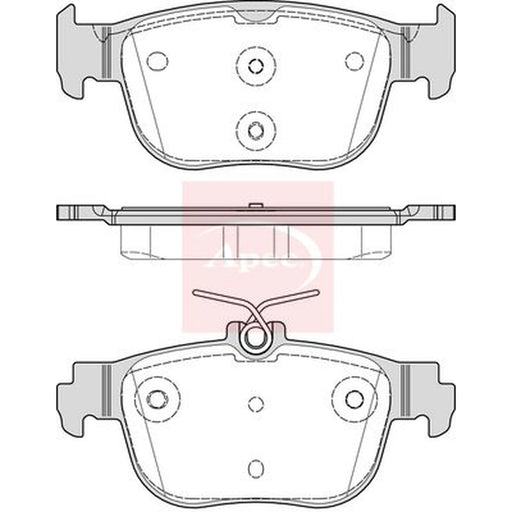 Apec Rear Brake Pad Set PAD2335