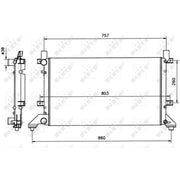 NRF Engine Radiator 58240