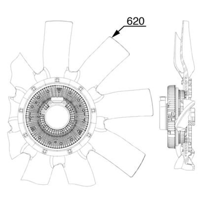 Mahle Engine Cooling Fan CFF 524 000P
