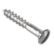 ForgeFix Multi-Purpose Screw SL Raised Head Chrome Plated 4.0 x 25mm ForgePack