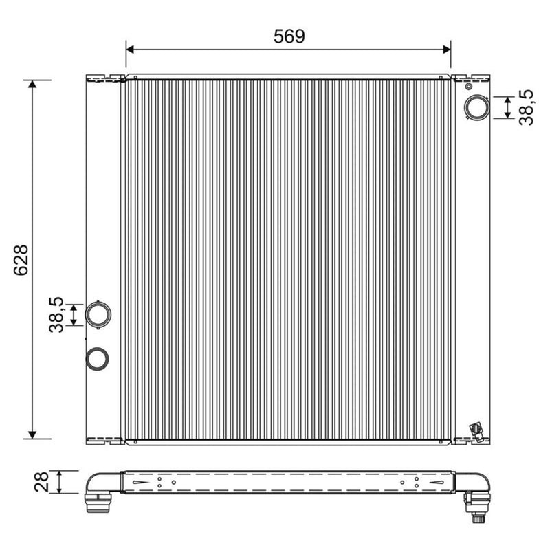 Valeo Engine Radiator 701270