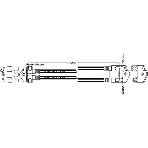Juratek Brake Hydraulic Hose Line Rear JBH1286