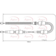Apec Handbrake Cable Right Rear CAB1327