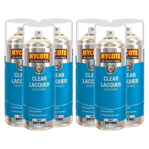 6x Hycote XUK0232 Clear Lacquer 400ml C/O Hycote  - Town Parts