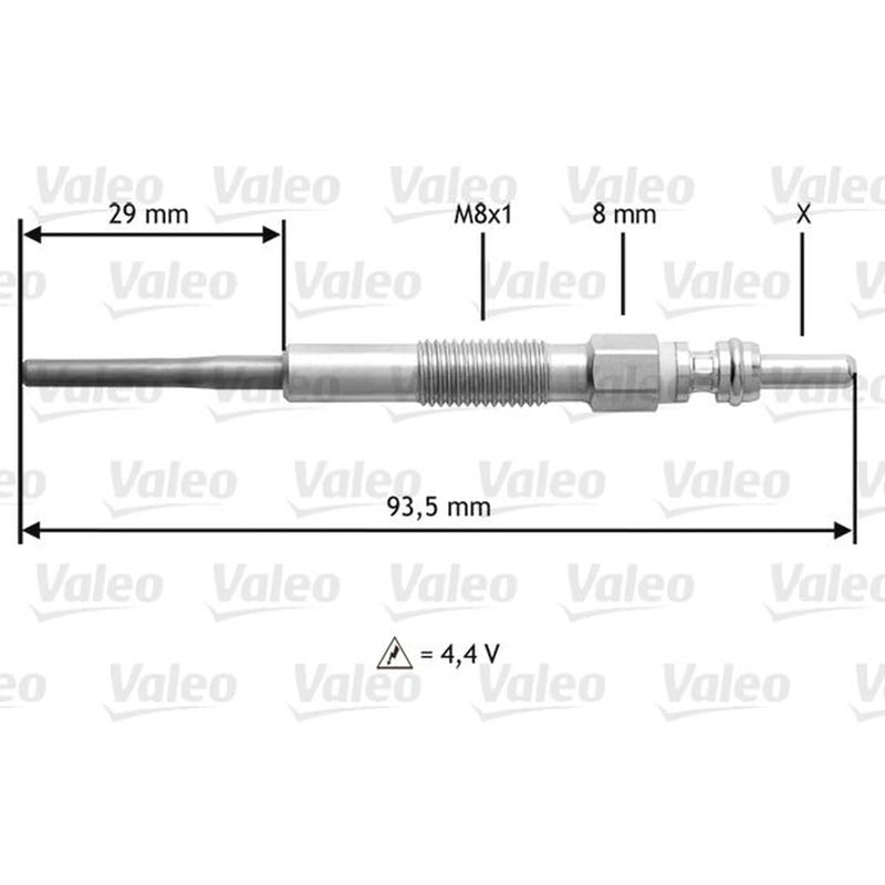Valeo Diesel Engine Glow Plug 345206
