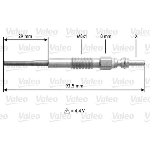 Valeo Diesel Engine Glow Plug 345206