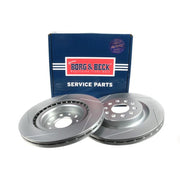 Borg & Beck 2 x Vented Rear Brake Discs BBD5547