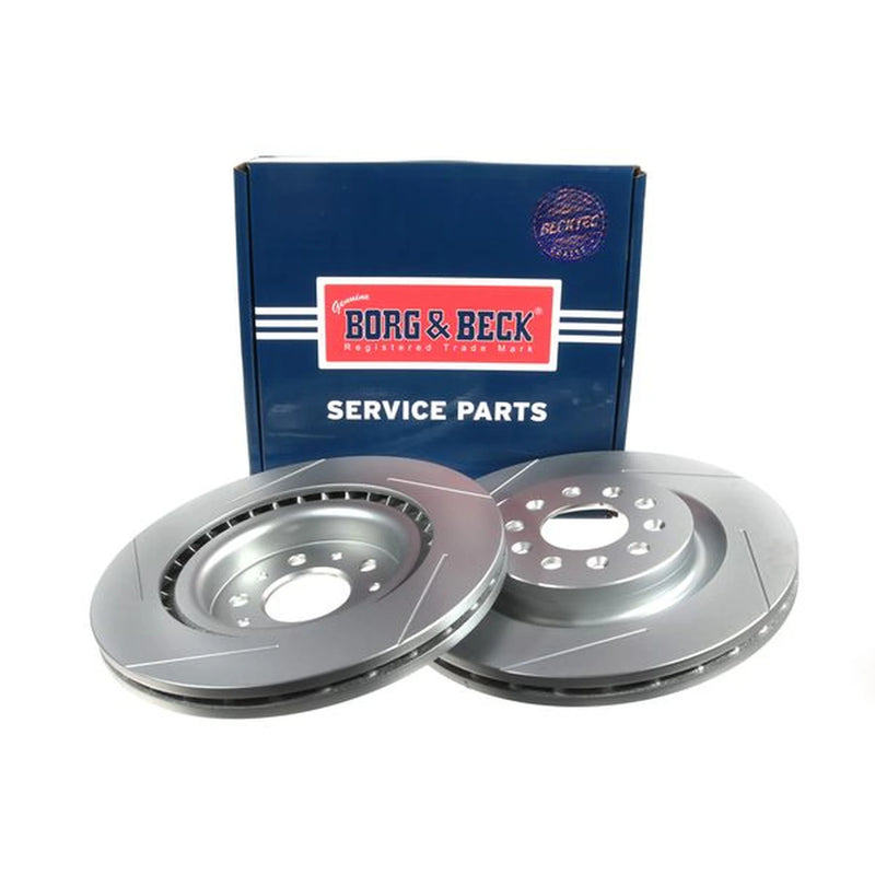 Borg & Beck 2 x Vented Rear Brake Discs BBD5547