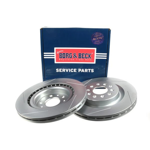 Borg & Beck 2 x Vented Rear Brake Discs BBD5547