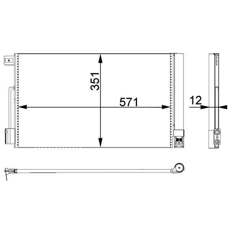 Mahle Air Conditioning Condenser AC 367 000P