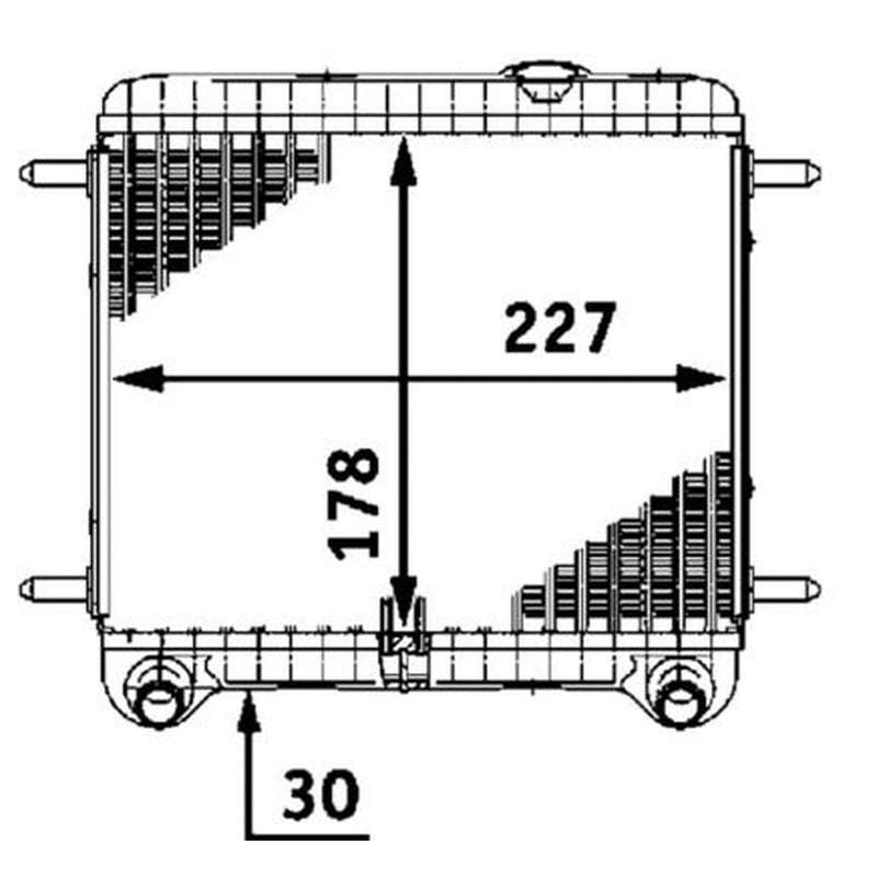Mahle Engine Radiator CR 550 000P