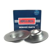 Borg & Beck 2 x Solid Front Brake Discs BBD4876