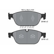 Textar Front Brake Pad Set 2516002