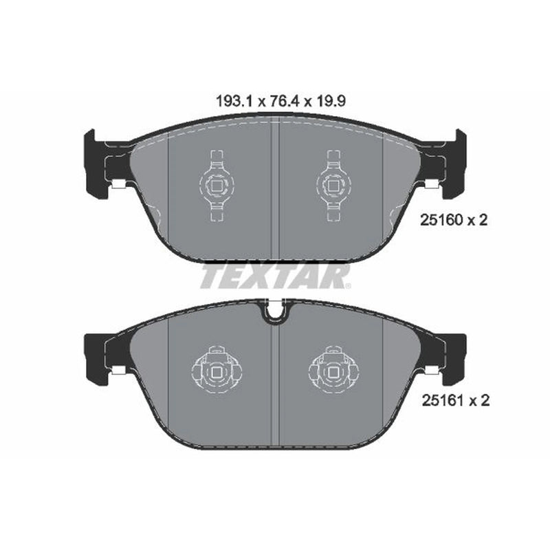 Textar Front Brake Pad Set 2516002