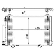Mahle Air Conditioning Condenser AC 385 000S