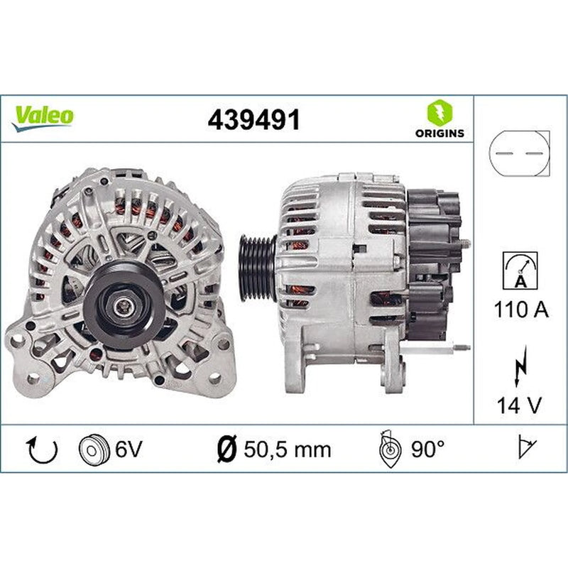 Valeo Car Alternator 12V 439491