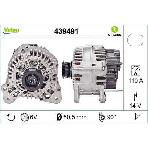 Valeo Car Alternator 12V 439491