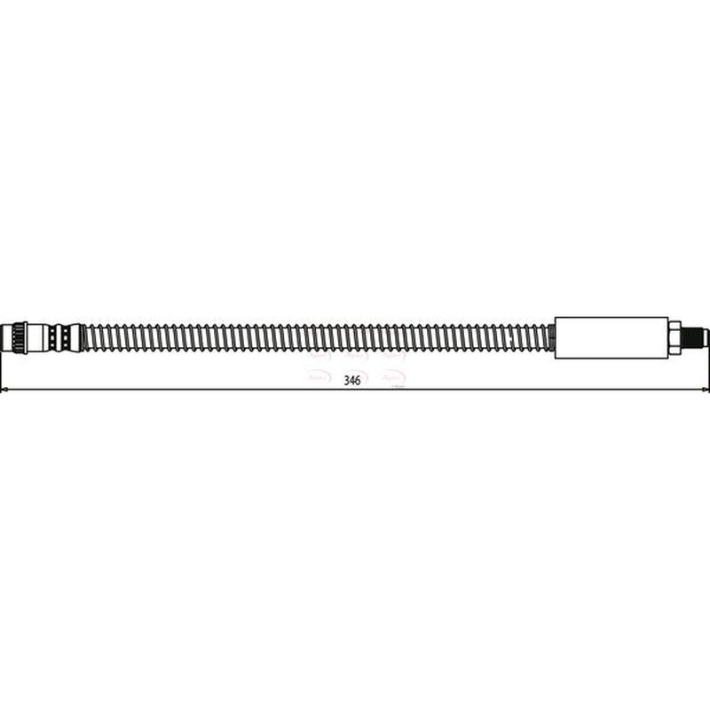 Apec Brake Hydraulic Hose Line Front HOS3485