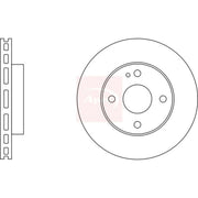 Apec 2 x Vented Front Brake Discs DSK303