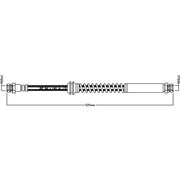 Juratek Brake Hydraulic Hose Line Rear JBH1133