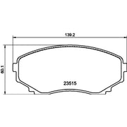 DON Front Brake Pad Set PCP1427
