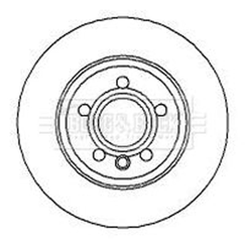 Borg & Beck 2 x Solid Rear Brake Discs BBD4278