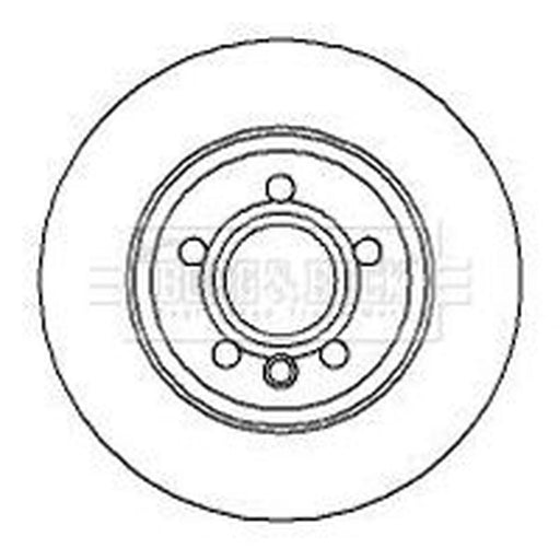 Borg & Beck 2 x Solid Rear Brake Discs BBD4278