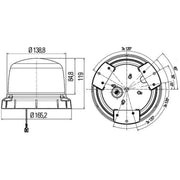 Hella Rotating Beacon Wide High 2XD 012 480-011