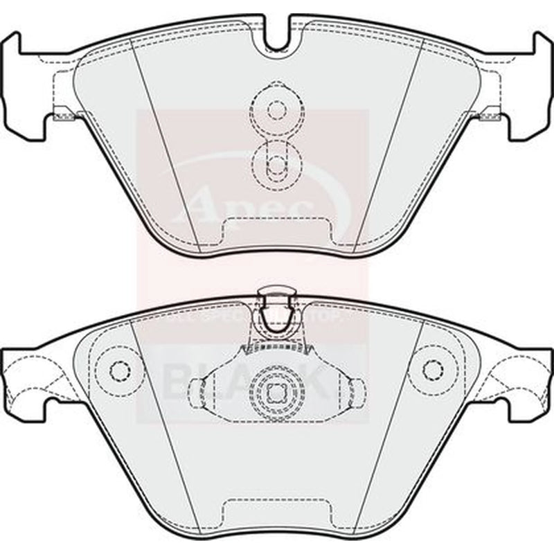 Apec Front Brake Pad Set PAD1774B
