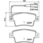 DON Rear Brake Pad Set PCP1573