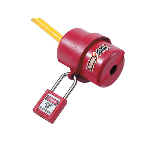 Master Lock Lockout Electrical Plug Cover Small for 120V - 240V - 487