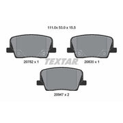 Textar Rear Brake Pad Set 2078201