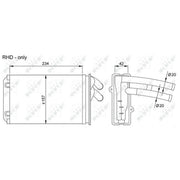 NRF Heater Matrix Core Heat Exchanger 58035