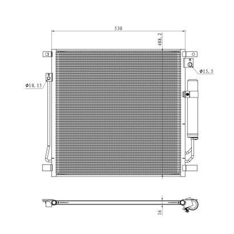 NRF Air Conditioning Condenser 350502