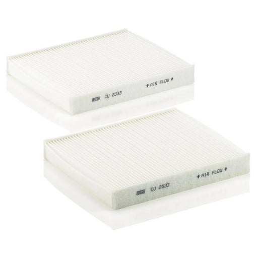 MANN-FILTER Cabin Air Filter (Pollen Filter) below the glove CU 2533-2