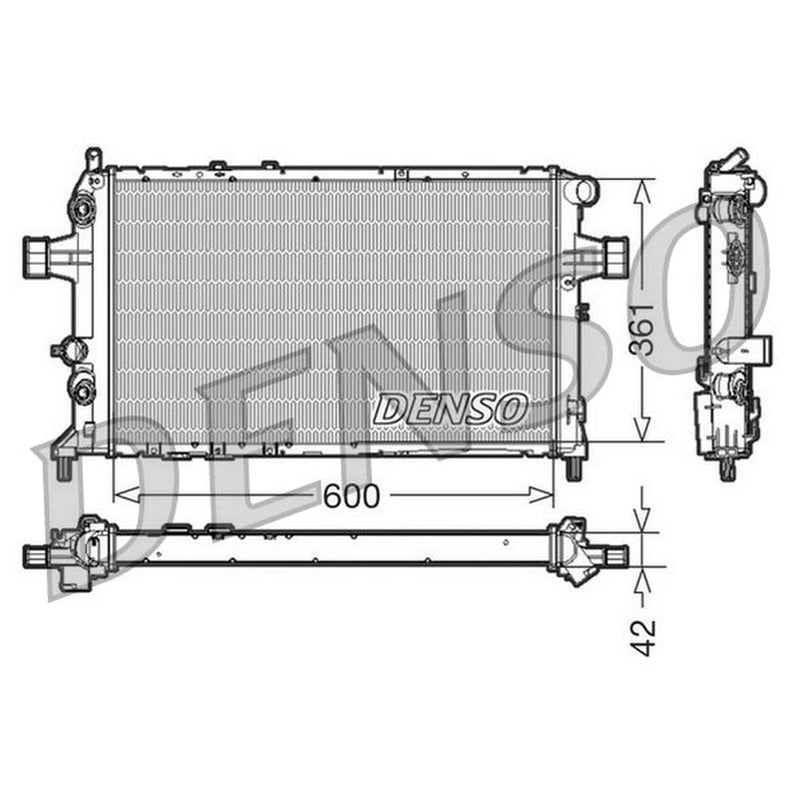 Denso Engine Radiator DRM20016