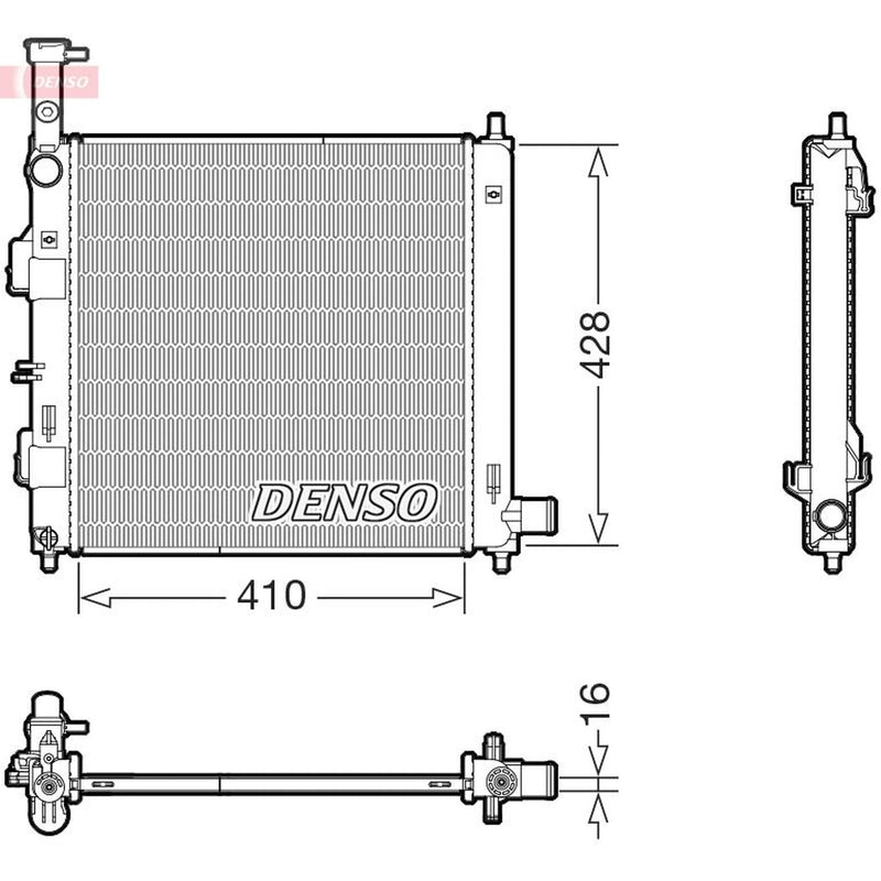 Denso Engine Radiator DRM43014