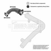 Borg & Beck Intercooler Turbo Charge Air Hose BTH1305